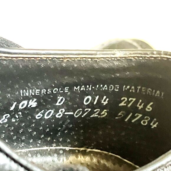 Stafford Vintage Imperial Wingtip Biltrite Black Leather 10.5 Academia Preppy main image 13